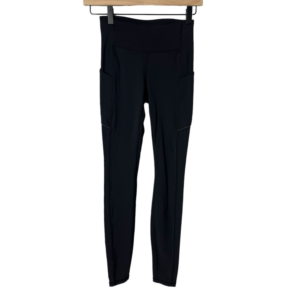 Lululemon Speed Up Tight Full On Luxtreme 28” Size 2 Black Running Leggings - Picture 3 of 9